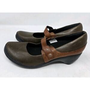 Merrell Women's Veranda Emme Mary Jane Two Toned Brown Shoes Size 9.5